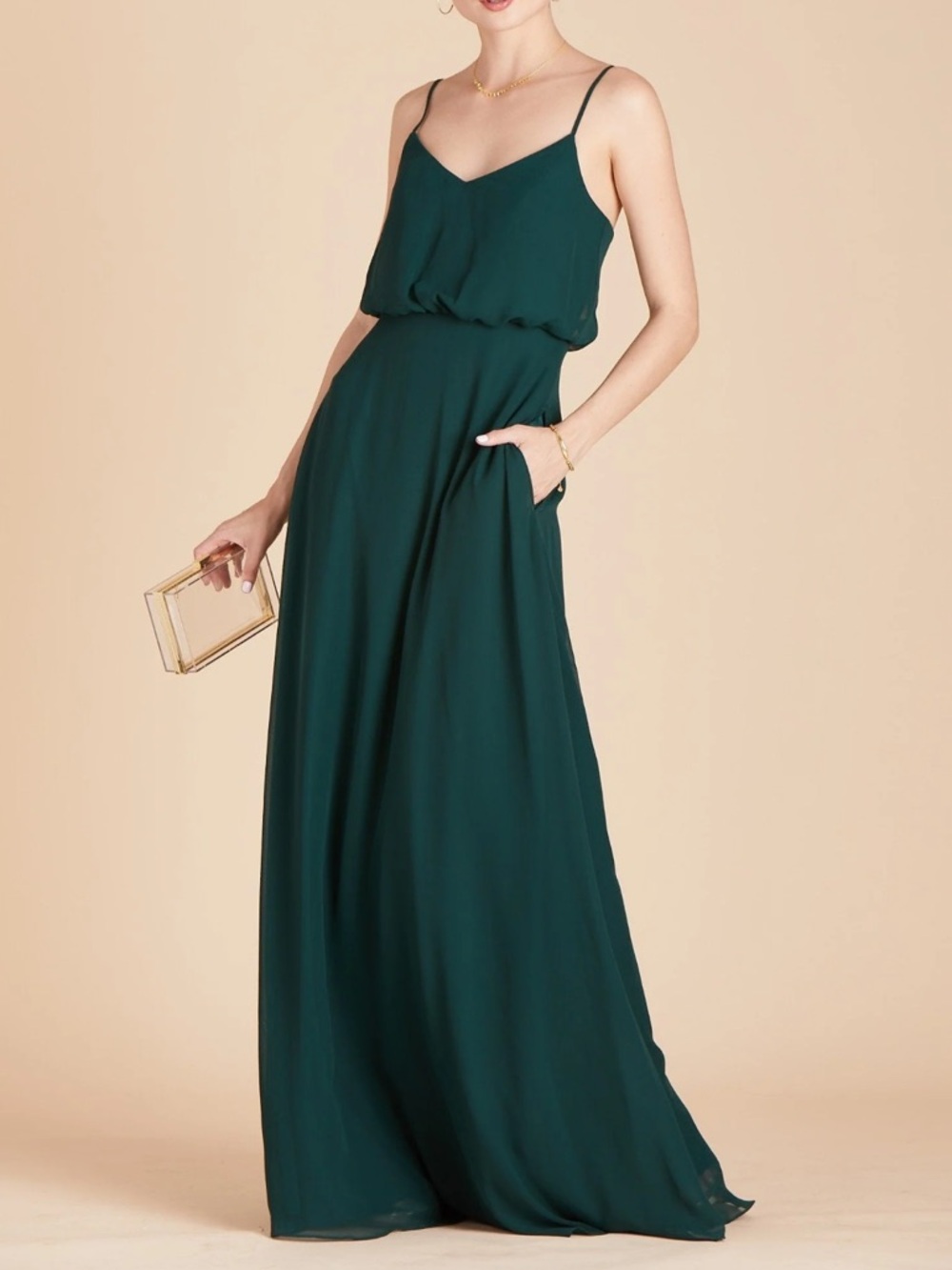 NWT Birdy Grey Gwennie Dress in Chiffon Emerald - Size XS